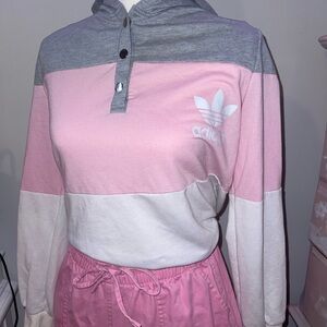 Small adidas’s tricolor button up
